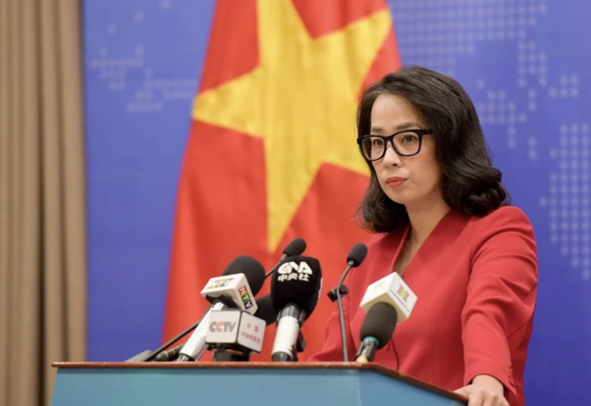 Spokeswoman of the Ministry of Foreign Affairs Pham Thu Hang (Photo: VNA)