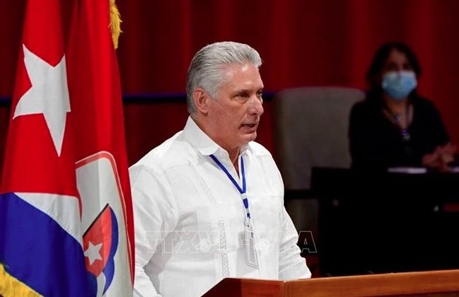 First Secretary of the Communist Party of Cuba Central Committee and President of Cuba Miguel Díaz-Canel. (Photo: Xinhua/VNA)