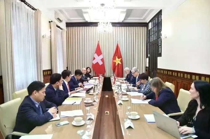 Vietnam and Switzerland hold director general-level political consultation between the two foreign ministries on February 20. (Photo: VNA)