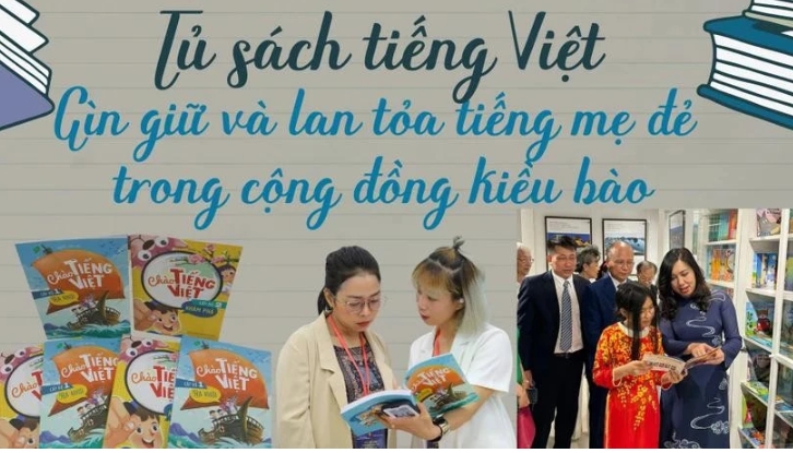 So far, Viet Happiness Station has established two Vietnamese bookcases in Belgium.