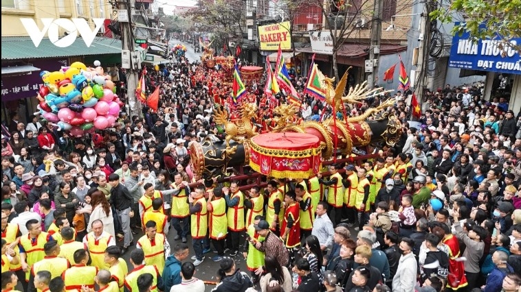 It takes local villagers a total of two months to prepare for the procession.