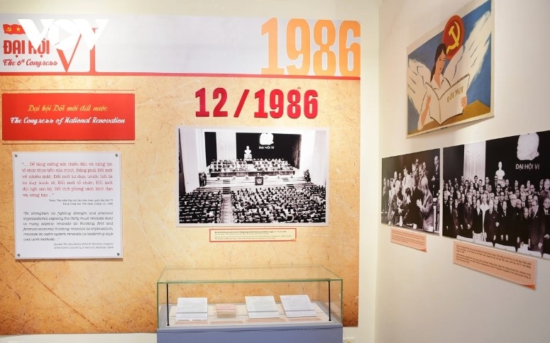     The exhibition section on the 6th National Party Congress of the Party in 1986, which outlined  the Doi Moi (Renewal) policy.