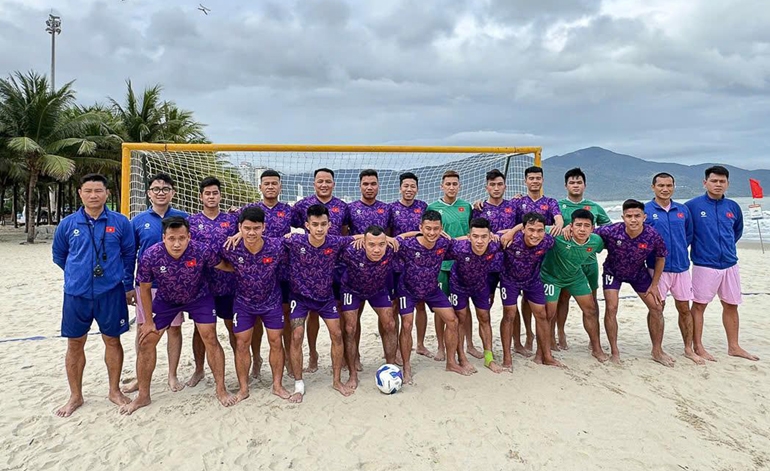 Vietnam will play friendlies with Thai team ahead of 2025 AFC Beach Soccer Asian Cup. (Photo courtesy of Vietnam Football Federation)