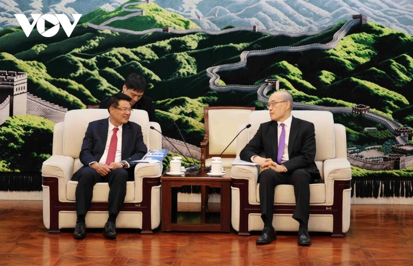 Prosecutor General of the Supreme People’s Procuracy of Vietnam Nguyen Huy Tien meets with Chief Justice of the Supreme People’s Court of China Zhang Jun