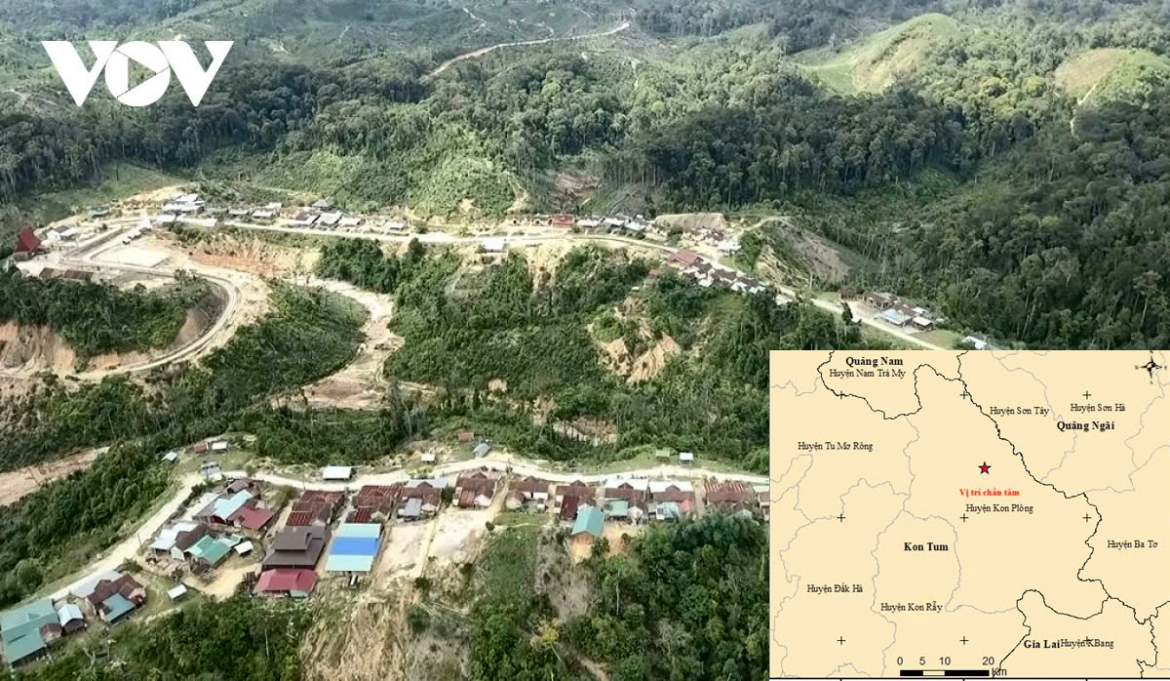 Kon Plong district of Kon Tum province has been hit by many earthquakes over the past years, with the strongest measuring 5 on the Richter scale.