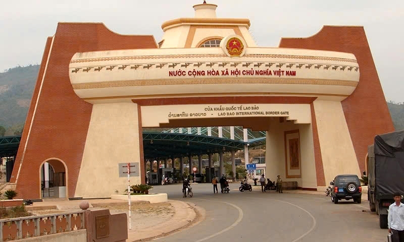Lao Bao International Border Gate in Quang Tri province. (Photo: baoxaydung)