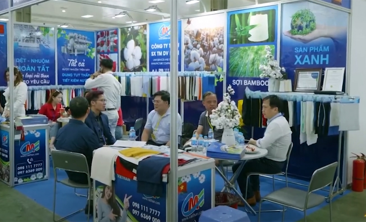 Part of a business matching session during the SaigonTex-SaigonFabric 2024