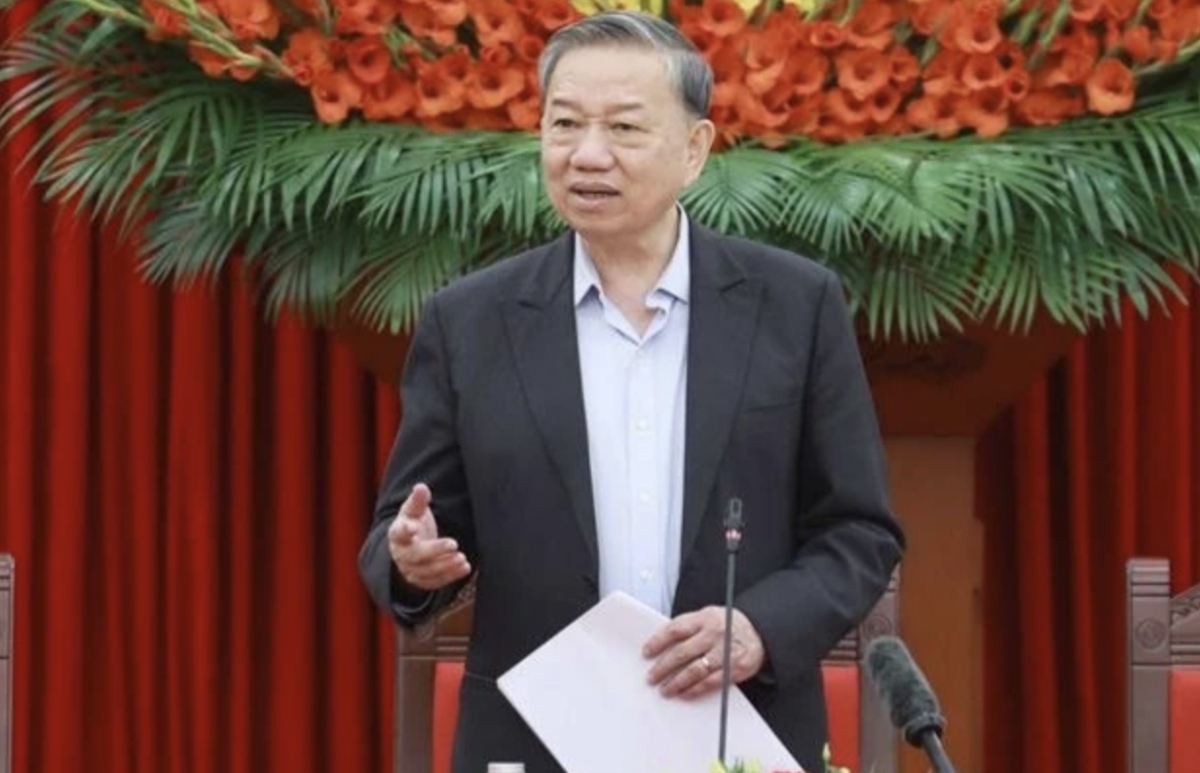 Party General Secretary To Lam chairs the meeting. (Photo: VNA)