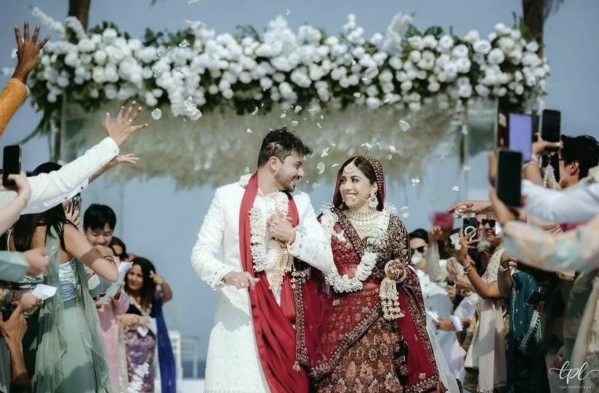 The wedding ceremony of Kulvin Kaur and Dilip Bhawan in Da Nang city (Photo: VNA)