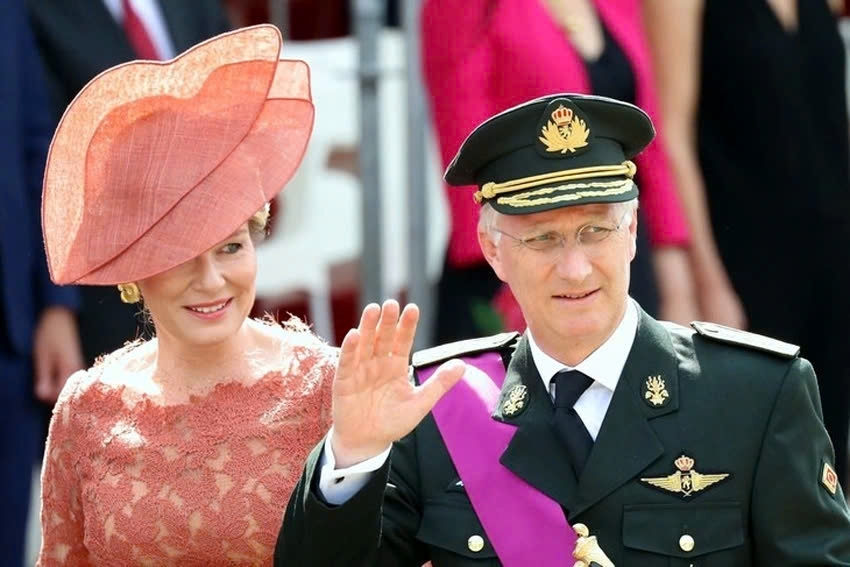 King Philippe and Queen Mathilde of Belgium. (Photo: Brussels Times)