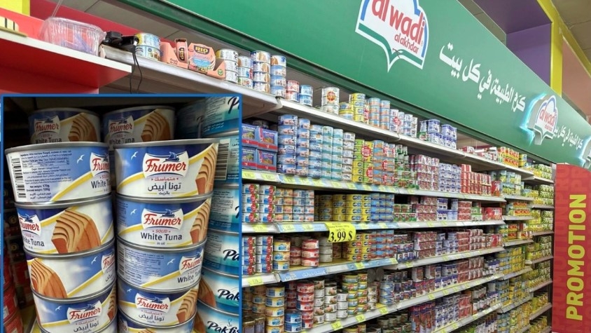 Vietnamese canned tuna products on display at Hoz Mall supermarket, Lebanon
(Photo: Ministry of Trade and Industry)
