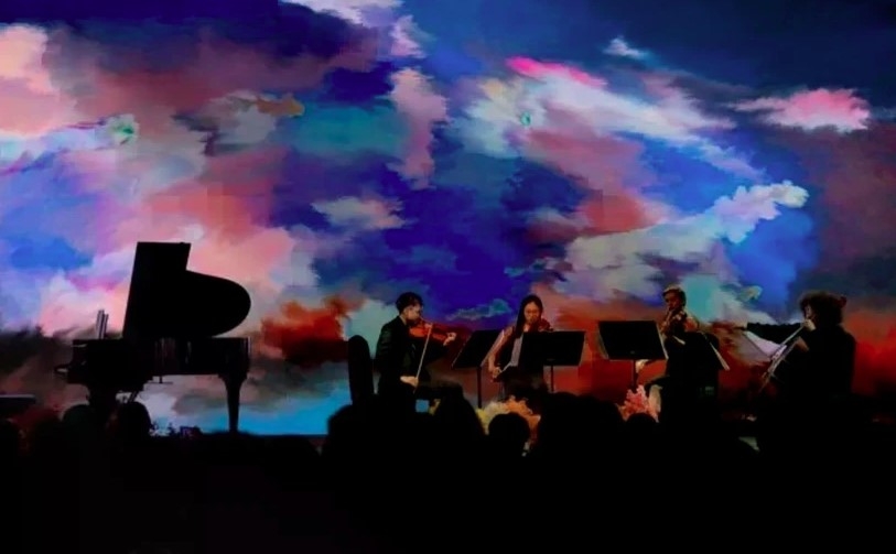 Resonant Augmenta is a piano quintet featuring an AI pianist. (Photo courtesy of Re.Imagine)