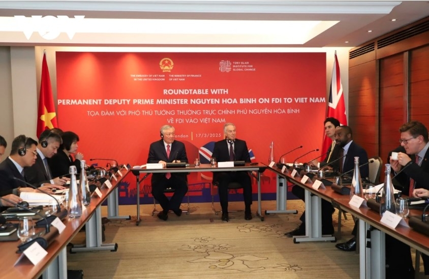 At the roundtable with foreign direct investors in the UK