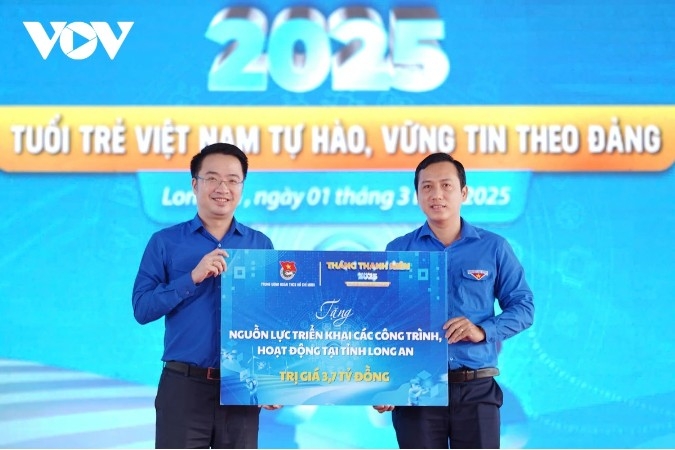 The Vietnam Youth Federation launches the 2025 "March for the Border" program in Long An
