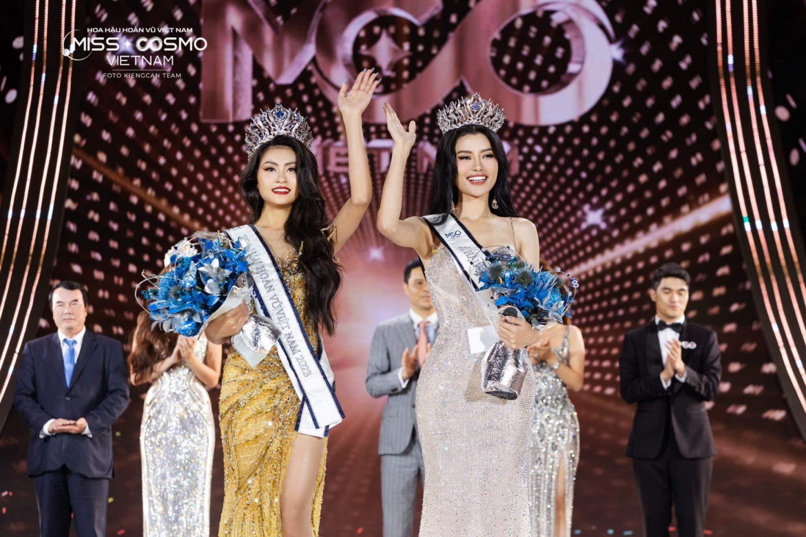Top 2 of Miss Cosmo Vietnam 2023 is announced. (Photo courtesy of the organizers)