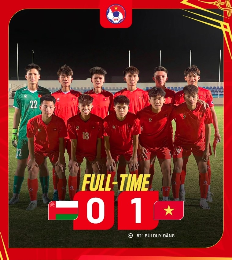 U17 team beats Oman in friendly match ahead of AFC U17 Asian Cup