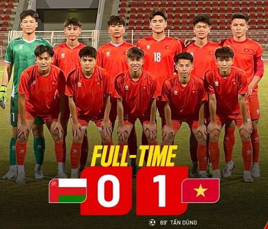 Vietnam defeats Oman in second friendly match ahead of Asian Cup. (Photo courtesy of Vietnam Football Federation)