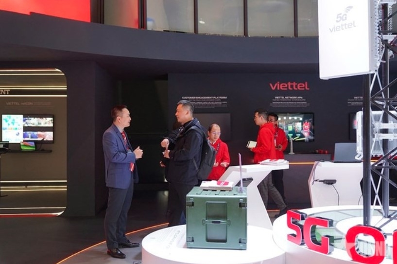 At the Viettel stall at the Mobile World Congress 2025 (Photo: qdnd.vn)