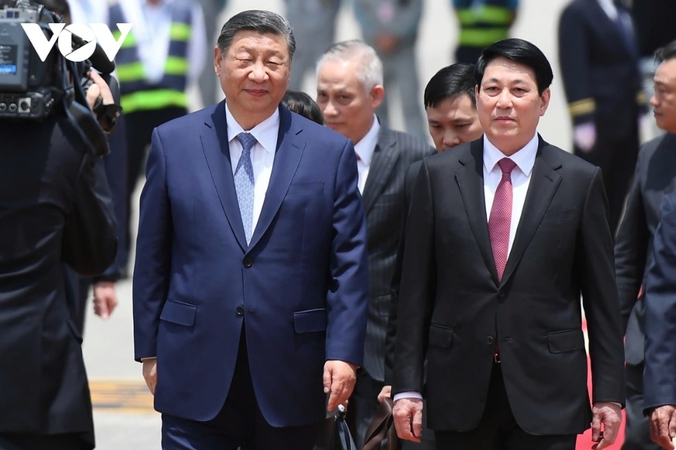 General Secretary and President of China Xi Jinping and President  Luong Cuong