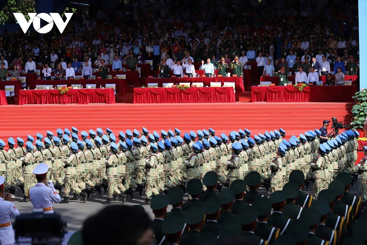 The rehearsal features 23 military and militia units, 13 police units, 12 civilian procession groups, 4 ceremonial units, and 3 foreign military contingents.