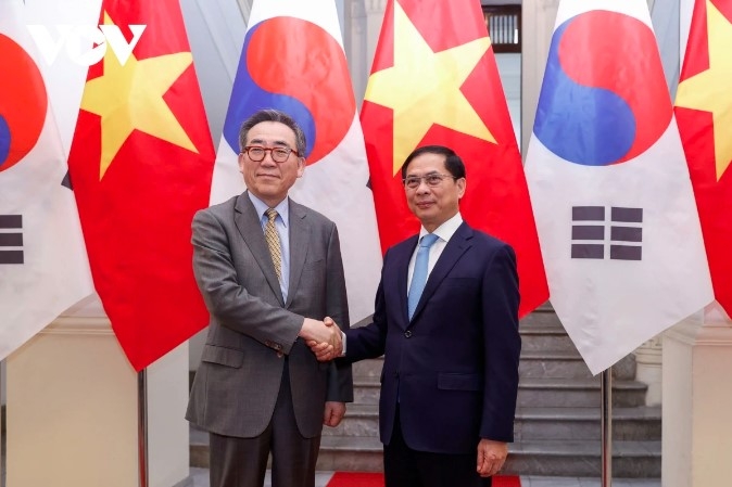Deputy PM, Foreign Minister Bui Thanh Son and RoK Foreign Minister Cho Tae-yul