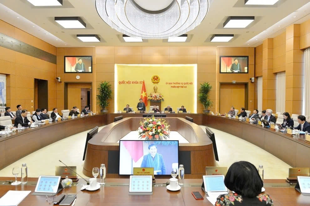 Key lawmakers at a recent sitting of the National Assembly Standing Committee