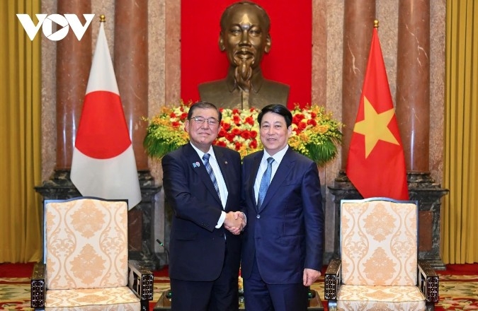 President Luong Cuong welcomes Japanese Prime Minister Ishiba Shigeru