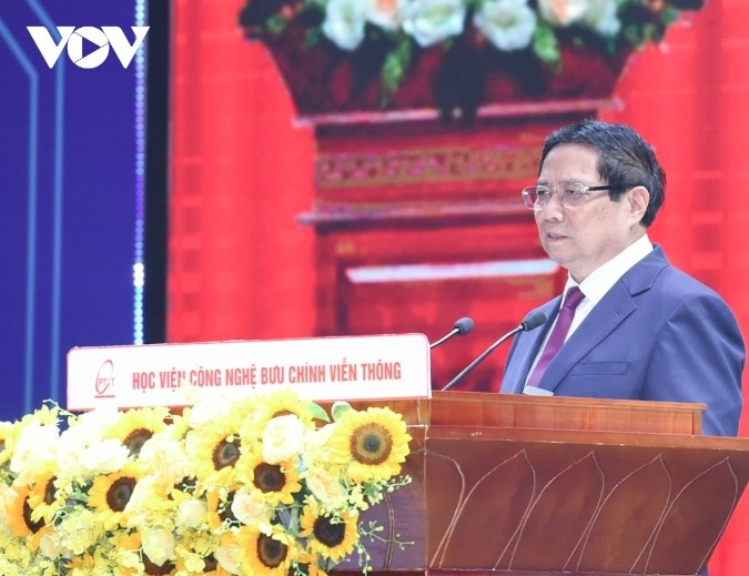 Prime Minister Pham Minh Chinh speaks at the event