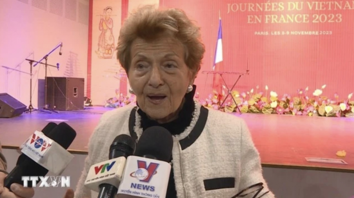 French Honorary Senator Hélène Luc (Photo: VNA)