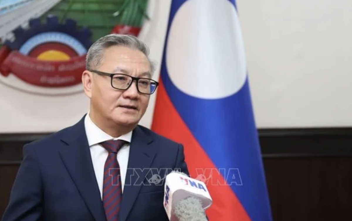 Lao Minister of Foreign Affairs Thongsavanh Phomvihane in an interview granted to the Vietnam News Agency (Photo: VNA)