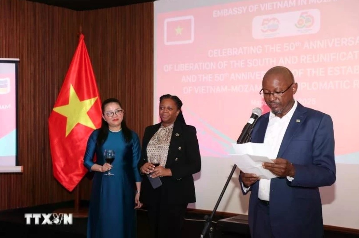 José António Alberto Matsinhe, director of the Directorate of Asia and Oceania at Mozambique’s Ministry of Foreign Affairs and Cooperation, addresses the event.