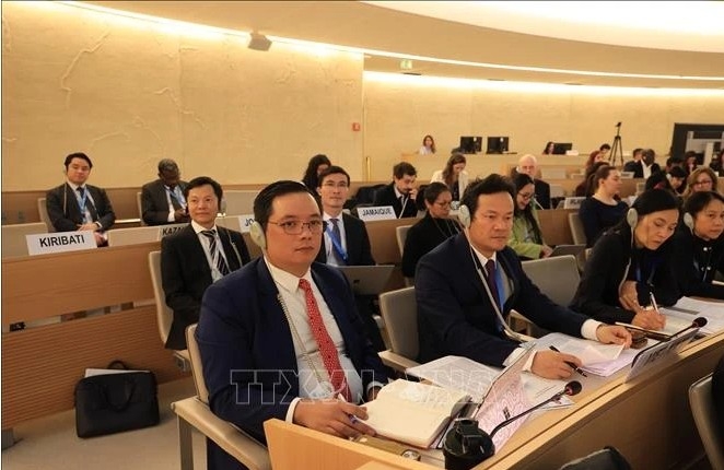 Vietnam delegation attends 58th session of UN Human Rights Council. (Photo:VNA)