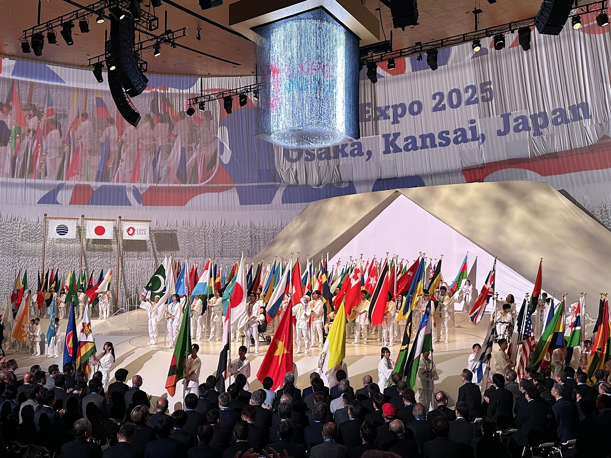 An overview of the opening ceremony of the World Expo 2025 in Osaka, Japan. (Photo: Ministry of Culture, Sports and Tourism)