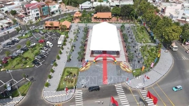 A corner of a memorial house and park honouring martyr Vo Thi Sau in Ba Ria-Vung Tau province