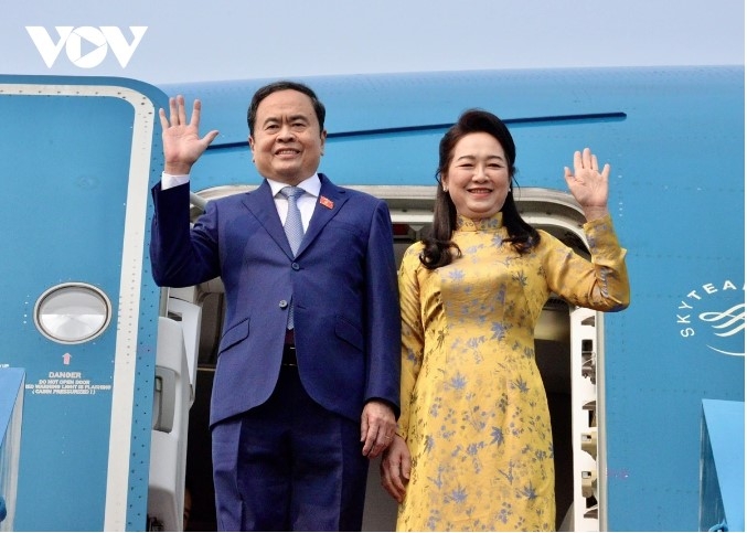 NA Chairman Tran Thanh Man and his spouse Nguyen Thi Thanh Nga