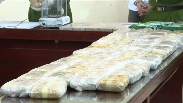 A large quantity of narcotics seized as part of the case