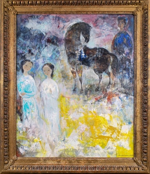 The oil painting"Property of a Lady of Title" by Vu Cao Dam (Photo: Sloane Street Auctions)
