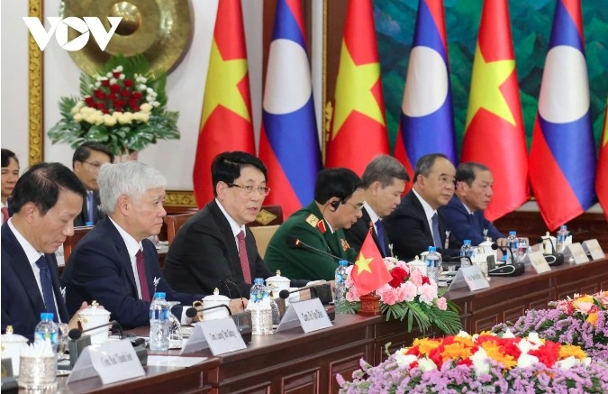 President Luong Cuong speaks at the event