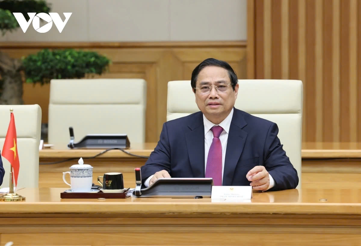 Prime Minister Pham Minh Chinh of Vietnam proposes initiatives to elevate Vietnam - Spain relations to new heights during his talks with his visiting Spanish counterpart Pedro Sanchez