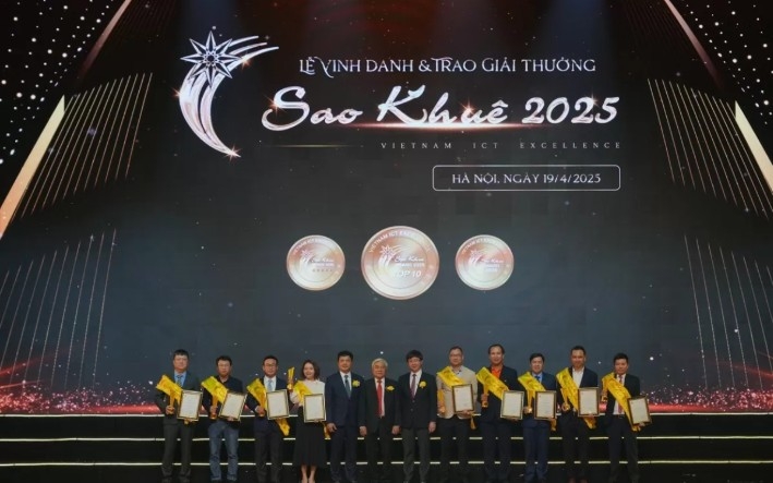 Top 10 Sao Khue 2025 – the most prestigious category of the award (Photo:congthuong.vn)