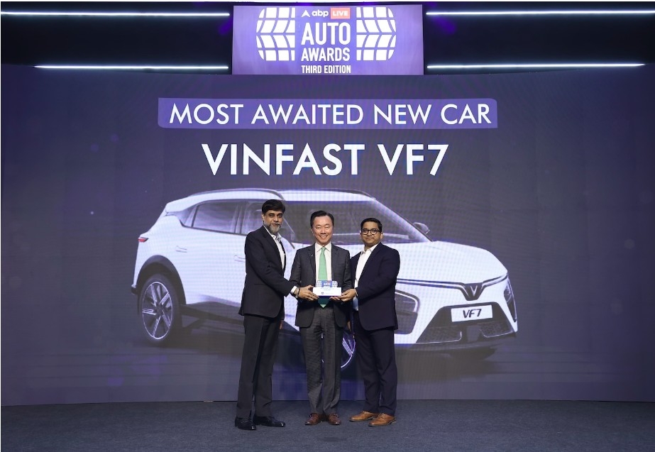 VinFast's VF 7 model is honoured with Most Awaited New Car Award in India
(Photo: Vinfast)