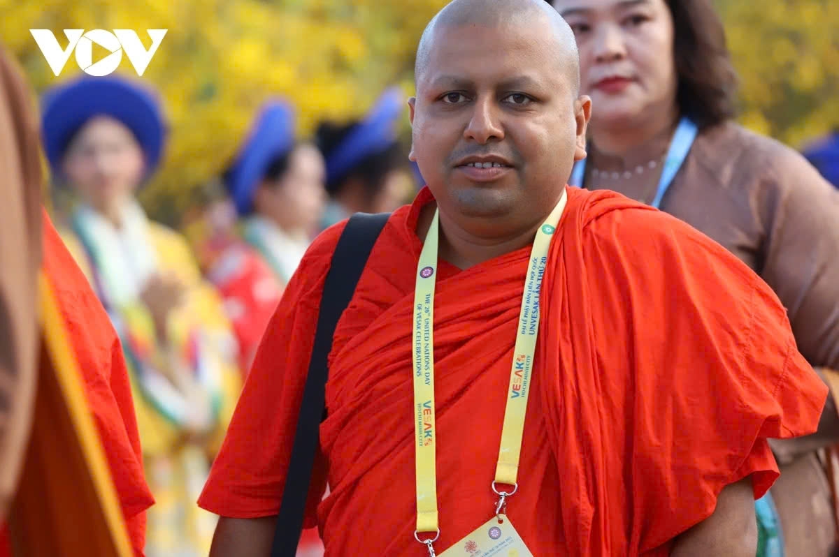 A Theravada Buddhist monk from Sri Lanka.