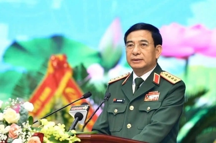 Politburo member, Vice Secretary of the Central Military Commission and Minister of National Defence Gen. Phan Van Giang