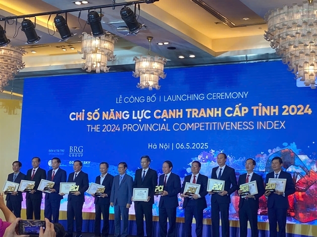 Top 10 localities in the 2024 Provincial Competitiveness Index (PCI) announced on May 6. (VNS Photo Vu Hoa)