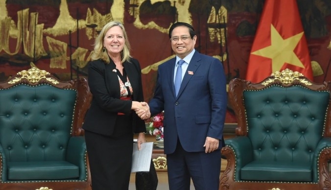 PM Pham Minh Chinh welcomes WB Country Director for Vietnam, Laos and Cambodia Mariam J. Sherman