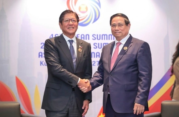 Prime Minister Pham Minh Chinh and Philippine President Ferdinand Romualdez Marcos Jr. (Photo: VGP)