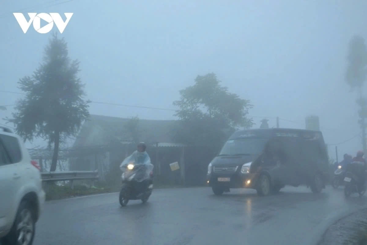The northern tourist resort town of Sa Pa turns cold in late May - a weather pattern rarely seen there at this time of year