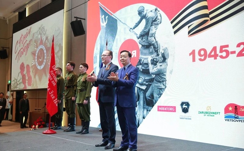 Deputy PM Tran Hong Ha at the celebration of Russia's 80th anniversary of Great Patriotic War triumph in Hanoi. (Photo: chinhphu.vn)