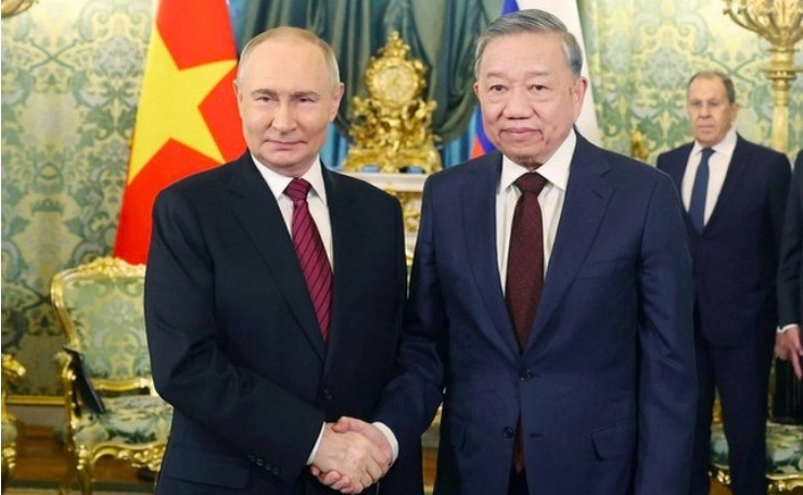 Party General Secretary To Lam and Russian President Vladimir Putin (Photo:VNA)