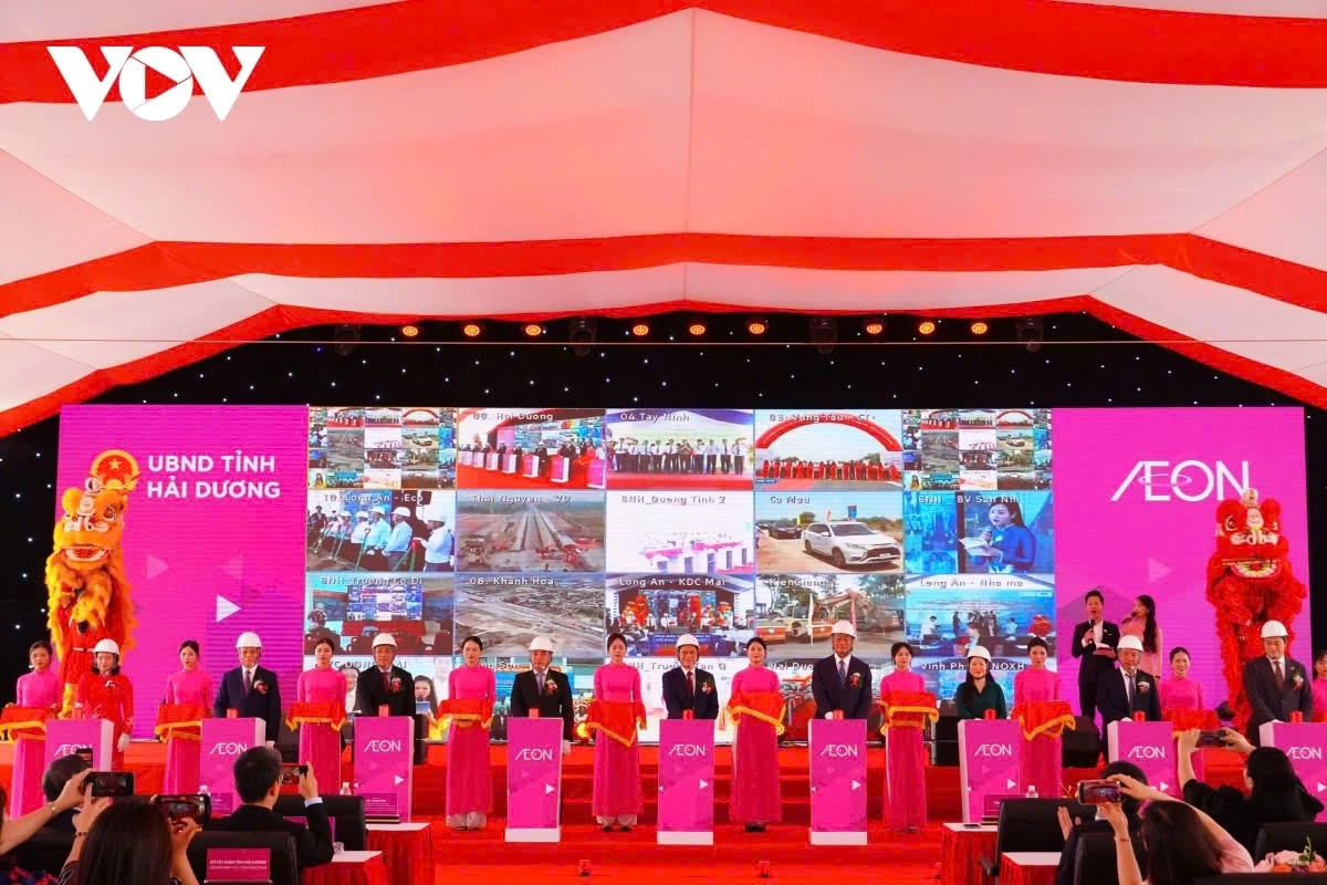 Aeon Vietnam breaks ground on its shopping mall in Hai Duong province in April 2025